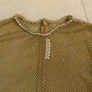 JOY CIOCI LUNA CRYSTAL MESH DRESS